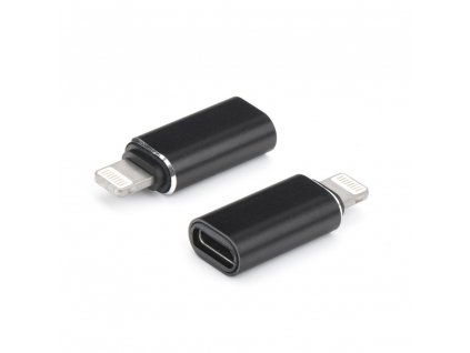 OEM adaptér USB-C na iPhone Lightning černý