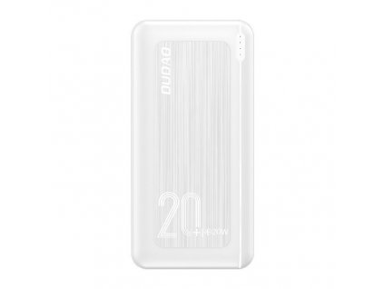 Dudao K12PQ+ PowerBanka 2xUSB + USB-C PD 20W / QC 3.0 20000mAh bílá