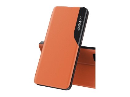 Pouzdro ECO Leather View pro Samsung G991 Galaxy S21 (5G) oranžové