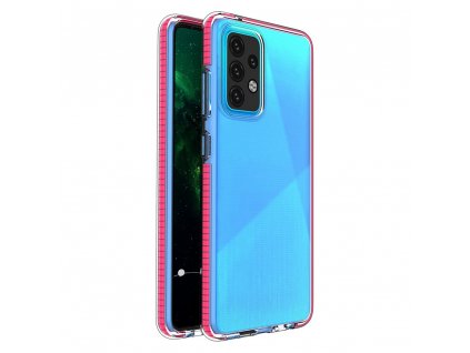 Spring Case TPU pouzdro pro Samsung Galaxy A52 4G / A52 5G clear / pink