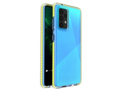 Spring Case TPU pouzdro pro Samsung Galaxy A52 4G / A52 5G clear / yellow