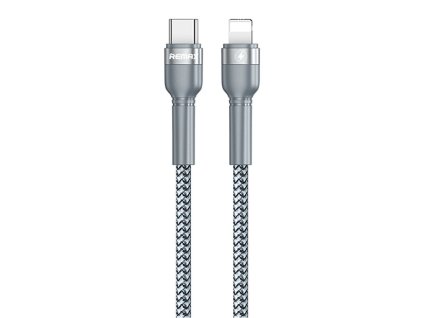 Remax RC-171 kabel USB-C PD / Apple Lightning 1m / 100W / 20V / 5A stříbrný