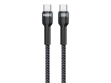 Remax RC-171 kabel USB-C PD / USB-C PD 2.0 / 1m / 5A / 20V / 100W černý