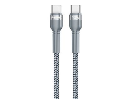 Remax RC-171 kabel USB-C PD / USB-C PD 2.0 / 1m / 5A / 20V / 100W stříbrný