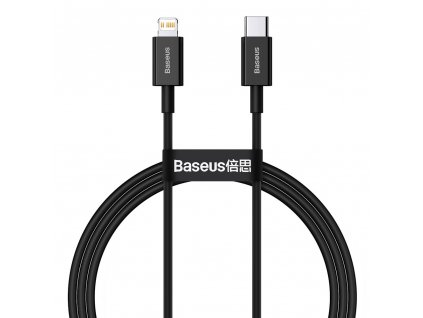 Baseus Superior CATLYS-C01 kabel USB-C PD / Apple Lightning 20W / 2m / černý