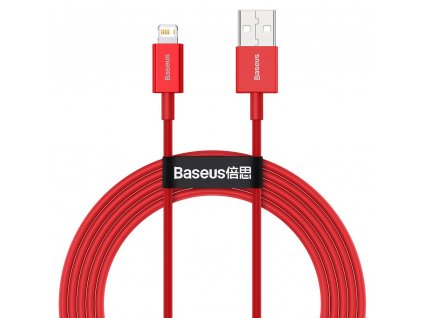 Baseus Superior CALYS-C09 USB kabel - iPhone Lightning / 2m / 2,4A červený