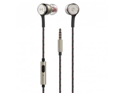 Dudao X12 PRO handsfree sluchátka iOS / Android - univerzální 3,5mm jack zlaté