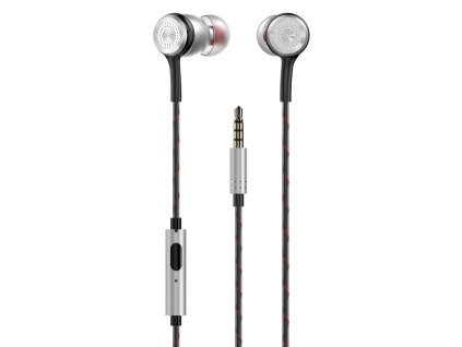 Dudao X12 PRO handsfree sluchátka iOS / Android - univerzální 3,5mm jack stříbrné