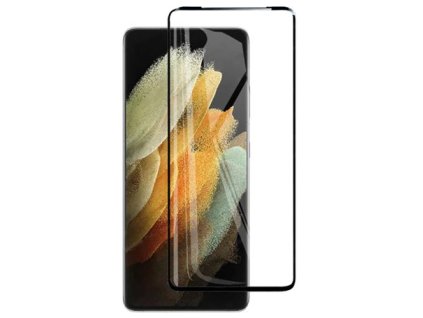 9H / 5D ochranné tvrzené sklo pro Samsung G998 Galaxy S21 Ultra černé 5900495928320