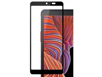 9H / 5D ochranné tvrzené sklo pro Samsung G525 Galaxy XCover 5 černé 5900495906304