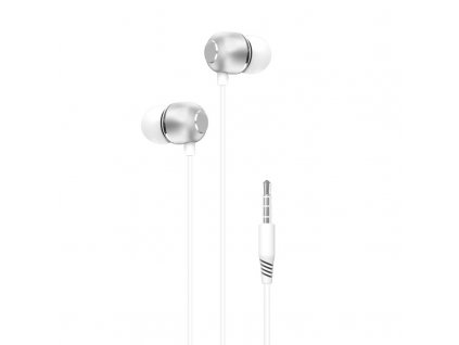 XO EP26 handsfree sluchátka s kabelem 3,5mm jack - bílé