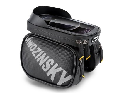 Wozinsky WBB21BK taška na kolo s kapsami / pouzdro na telefon černá
