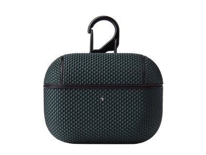 Nylon Hard Case pouzdro s karabinou pro Apple AirPods PRO tmavě zelené