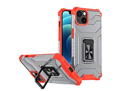 Crystal Ring Case pouzdro / kryt se stojánkem pro iPhone 13 (6,1") červená