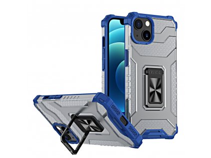 Crystal Ring Case pouzdro / kryt se stojánkem pro iPhone 13 (6,1") modrá