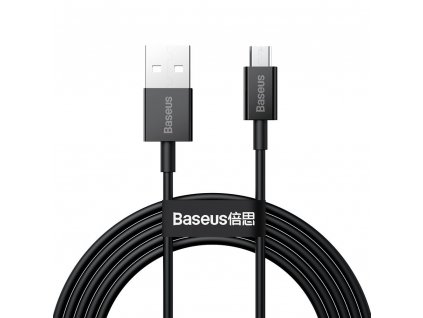 Baseus Superior USB kabel - Micro USB / 2m / 2A černý CAMYS-A01