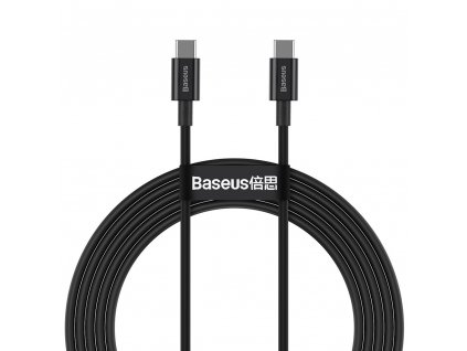 Baseus Superior kabel USB-C PD / USB-C PD / FCP/ QC / 100W / 5A / 20V / 2m černý