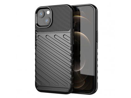 Thunder Case kryt pro Apple iPhone 13 Mini – odolné TPU pouzdro, černá