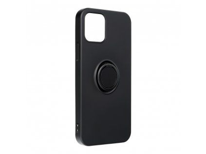 Silicone RING 3v1 pouzdro / kryt pro Apple iPhone 12 / iPhone 12 PRO, černá