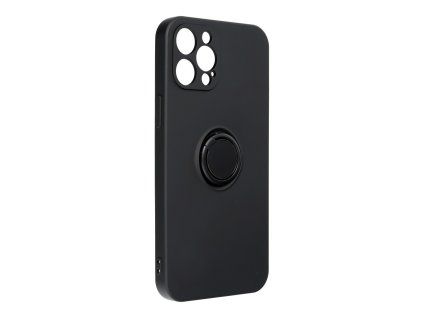 Silicone RING 3v1 pouzdro / kryt pro Apple iPhone 12 PRO MAX, černá