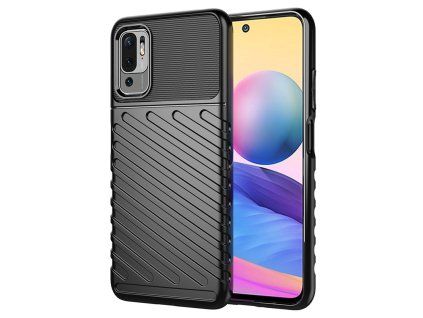 Thunder Case kryt pro Xiaomi RedMi NOTE 10 5G – odolné TPU pouzdro, černá