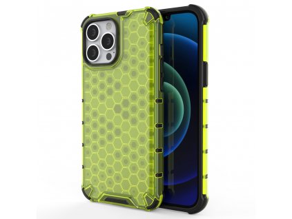 HoneyComb Armor Case odolné pouzdro pro Apple iPhone 13 PRO MAX (6,7") zelené