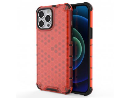 HoneyComb Armor Case odolné pouzdro pro Apple iPhone 13 PRO MAX (6,7") červené
