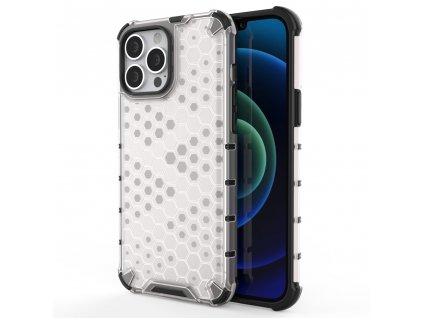 HoneyComb Armor Case odolné pouzdro pro Apple iPhone 13 PRO MAX (6,7") clear white