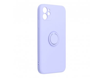Silicone RING Case pouzdro 3v1 pro Apple iPhone 11 violet