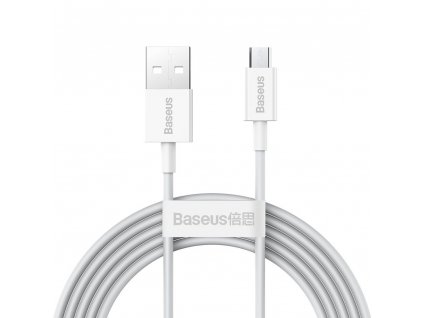 Baseus Superior USB kabel - Micro USB / 1m / 2A bílý CAMYS-02