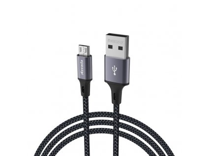 Proda PD-B52m Azeada USB kabel pro Micro USB / 3A / 1m - šedý