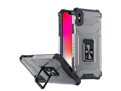 Crystal Ring Case pouzdro / kryt se stojánkem pro iPhone X / Xs černá