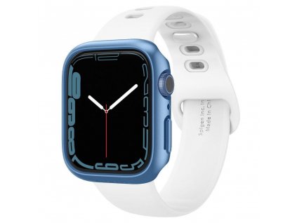 Spigen Thin Fit pouzdro / kryt k Apple Watch 7 - 41mm modrý