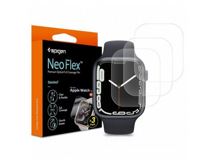 Spigen Neo Flex Hd ochranná fólie pro Apple Watch 7 - 45mm / 3ks