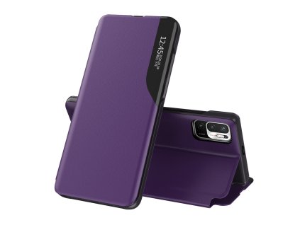 Pouzdro ECO Leather View pro Xiaomi RedMi NOTE 10 5G / Poco M3 PRO fialové