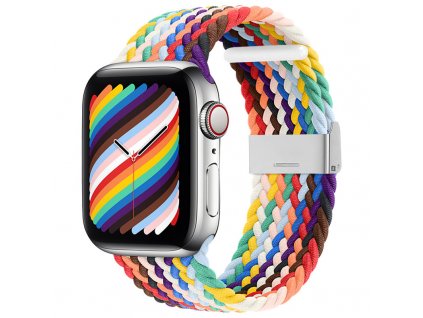 Strap Fabric řemínek k Apple Watch 1/2/3/4/5/6/7/8/9/SE - 38/40/41mm multicolor 2