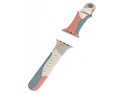 Strap Camo řemínek k Apple Watch 1/2/3/4/5/6/7/8/9/SE - 38/40/41mm Camo / Pink / Blue