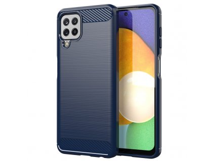 Pouzdro Carbon Case pro Samsung Galaxy A22 4G modré