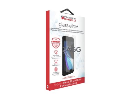 Zagg Invisible Shield Glass Elite+ ochranné tvrzené sklo iPhone 6 / 7 / 8 / SE 2020 / 2022