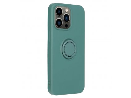 Silicone RING Case pouzdro 3v1 pro Apple iPhone 14 PRO MAX (6,7") zelené