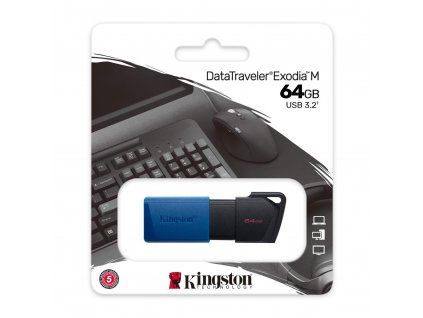 Kingston DataTraveler Exodia M 64GB USB 3.2 Gen 1, flash disk