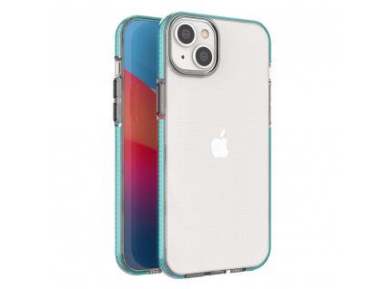 Spring Case TPU pouzdro pro Apple iPhone 14 Plus (6,7") clear / light blue