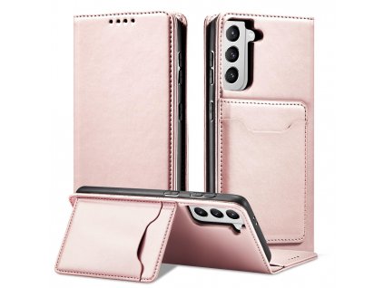 Pouzdro Smart Card pro Samsung Galaxy S22 Plus růžové
