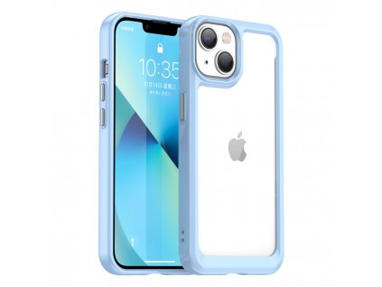 Outer Space case pouzdro / kryt pro Apple iPhone 14 (6,1") clear / blue