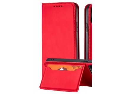 Pouzdro Smart Card pro Samsung Galaxy A12 červené