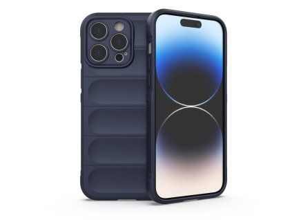 Magic Shield Case silikonové pouzdro / kryt pro Apple iPhone 14 PRO MAX, tmavě modrá