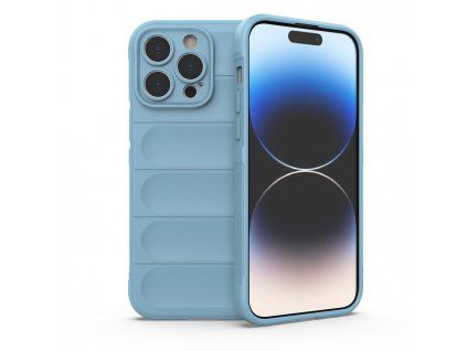 Magic Shield Case silikonové pouzdro / kryt pro Apple iPhone 14 PRO, světle modrá