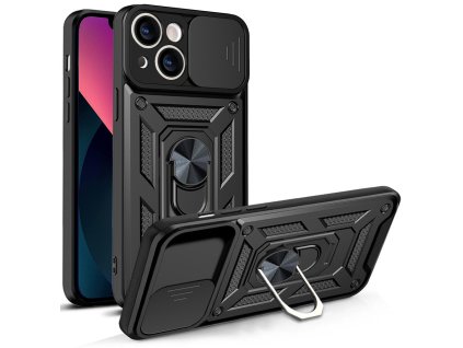 Hybrid Armor CAMSHIELD / odolné pouzdro / kryt 4v1 / pro Apple iPhone 13 (6,1") / černé