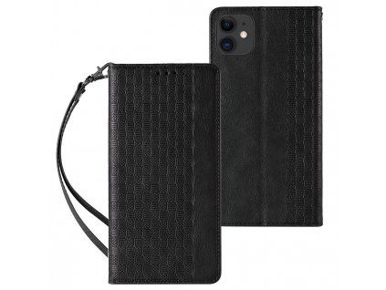Knížkové pouzdro Smart Strap pro Apple iPhone 12, černá