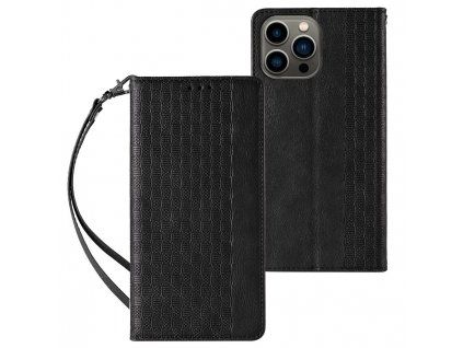 Knížkové pouzdro Smart Strap pro Apple iPhone 12 PRO MAX, černá